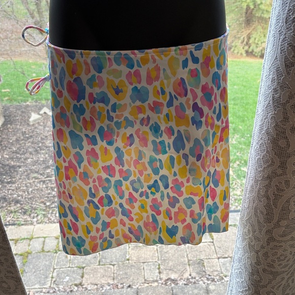Onia med Becca sarong shimmer leopard Colorful Pastel Leopard Print sarong - NWT